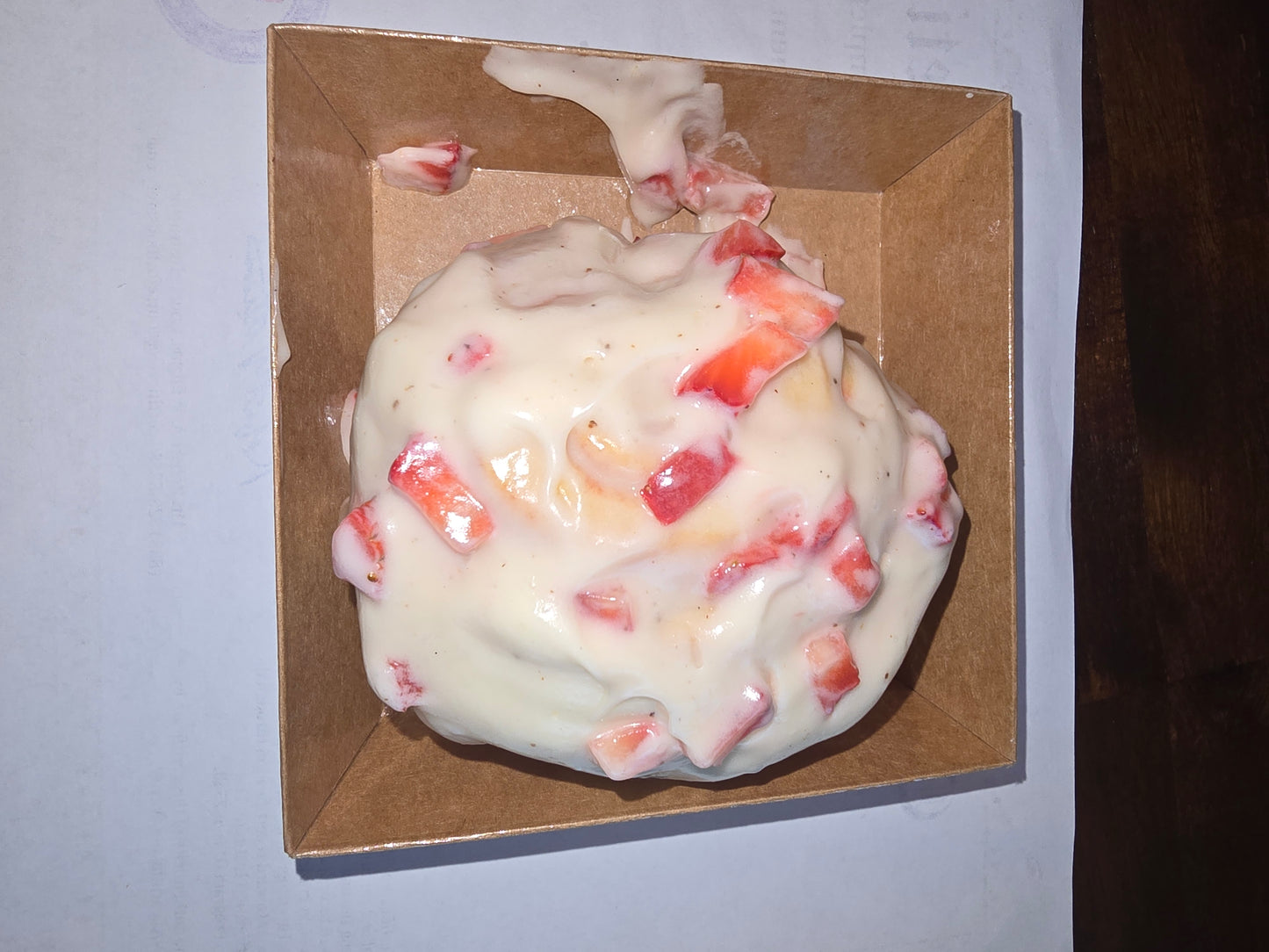 Strawberry Cream Cinnamon Roll